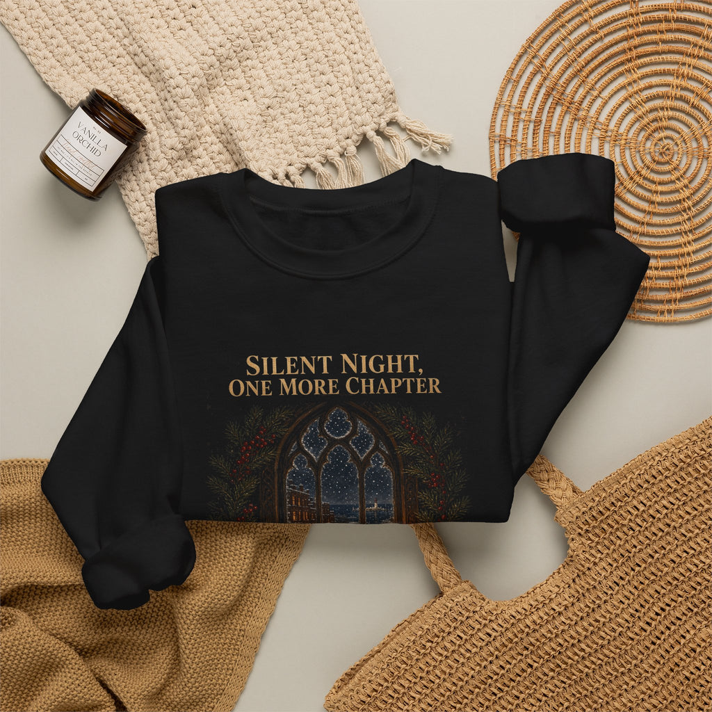 Silent Night, One More Chapter Cream City Reader's Society Crewneck Sweatshirt