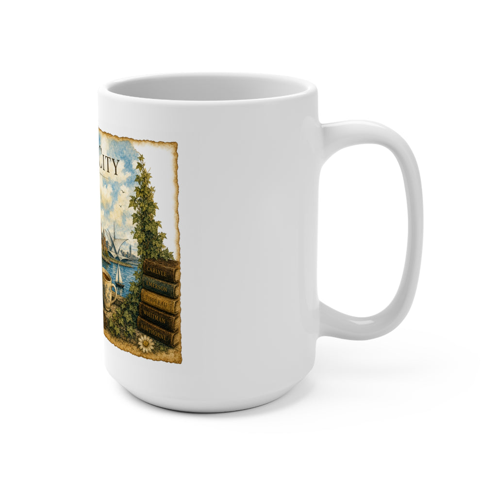 Cream City Lake Reader — Milwaukee Watercolor Mug