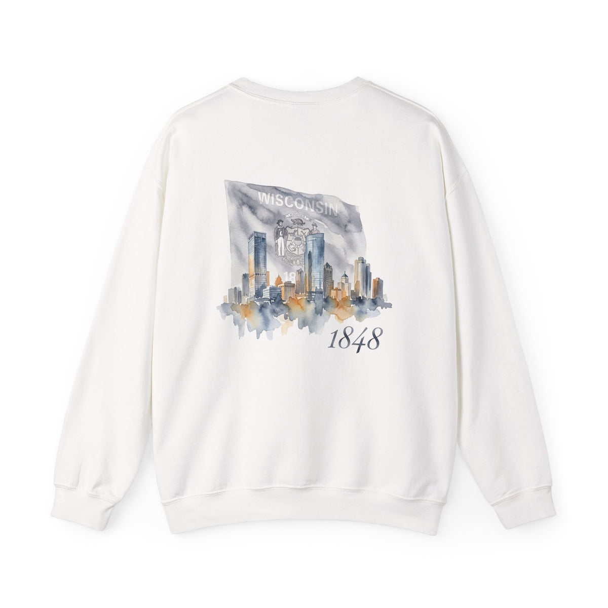 Wisconsin 1848 Milwaukee Skyline Sweatshirt