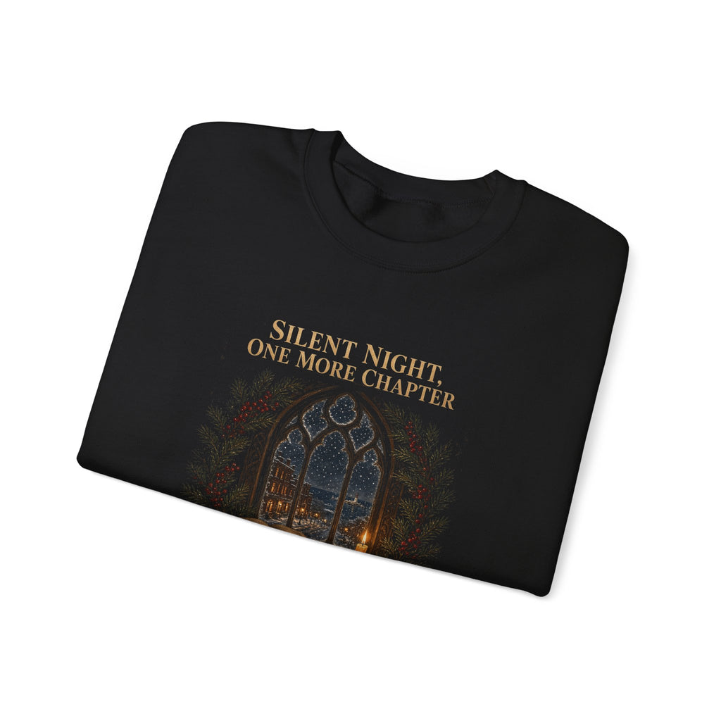 Silent Night, One More Chapter Cream City Reader's Society Crewneck Sweatshirt