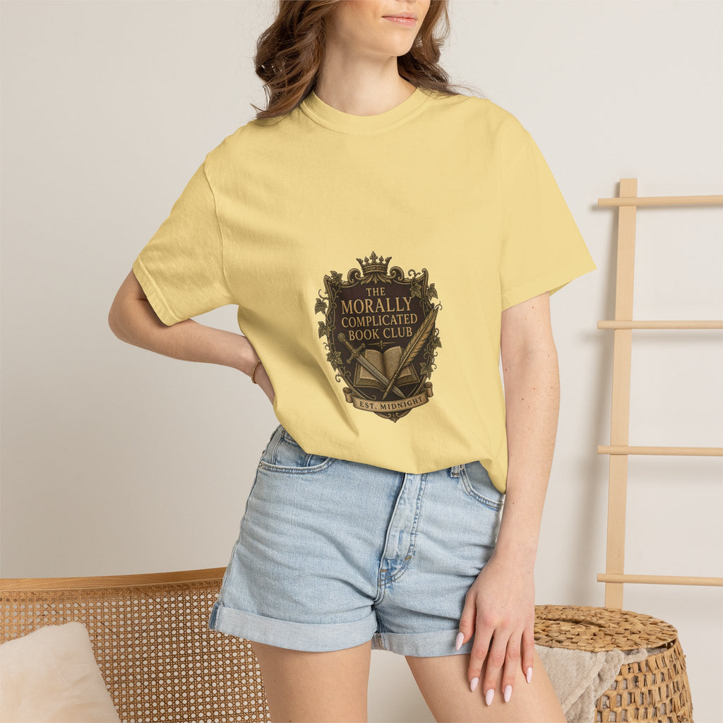 The Morally Complicated Book Club Comfort Colors Tee — Reader Shirt