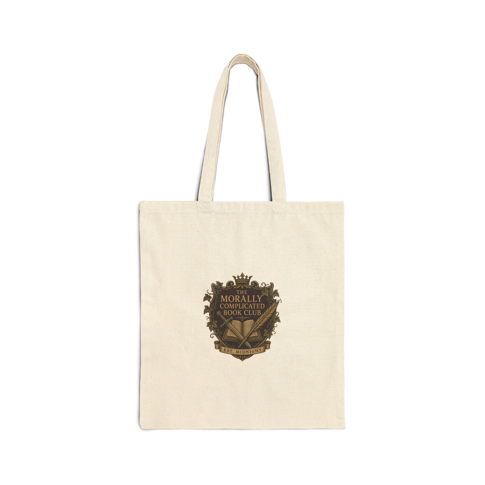 The Morally Complicated Book Club Cotton Canvas Tote — Reader Tote