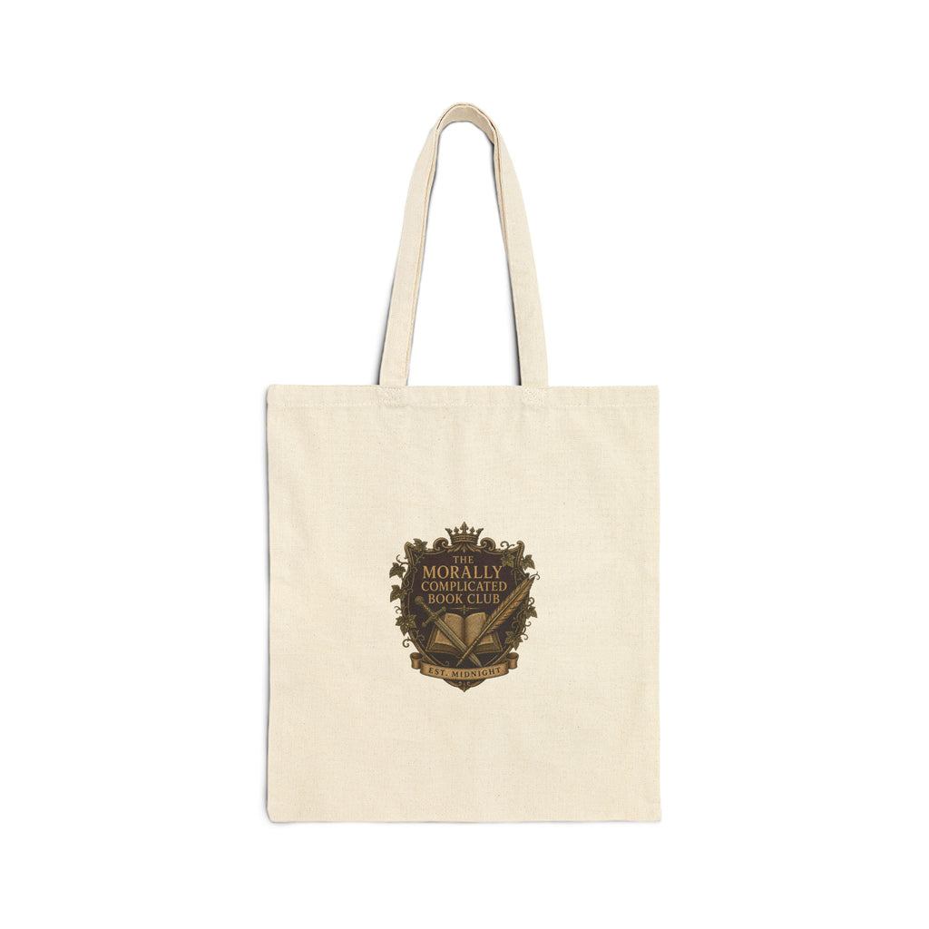 The Morally Complicated Book Club Cotton Canvas Tote — Reader Tote