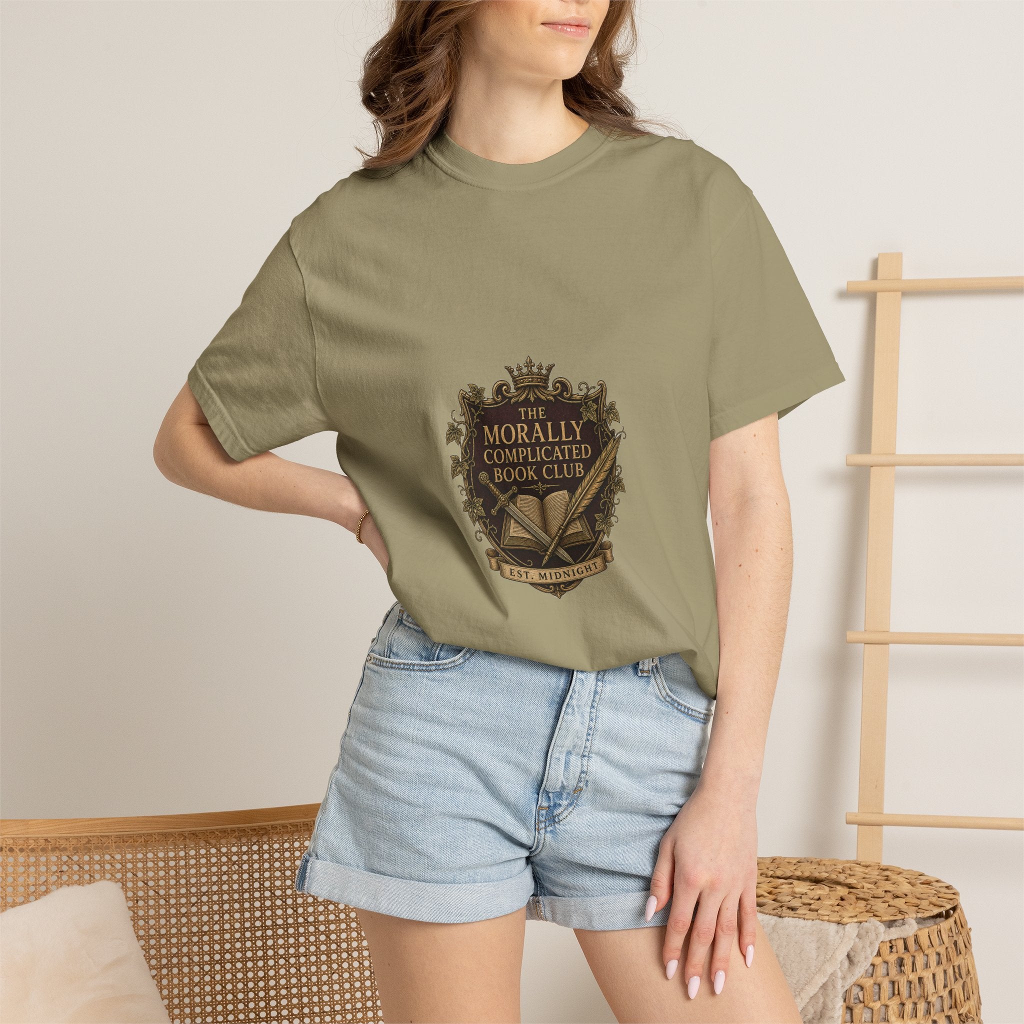 The Morally Complicated Book Club Comfort Colors Tee — Reader Shirt