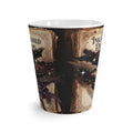 Latte Mug — "Ink-Stained Dreams" Galaxy Book Art Ceramic Mug