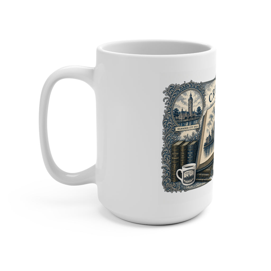 Cream City Open Book — Milwaukee Bookplate Mug