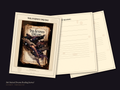 Mockup of the printable PDF pages shown on a desk